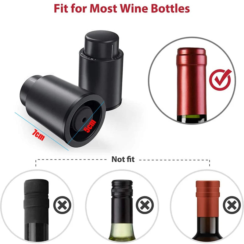 FLYMUYU Vacuum Wine Stopper for Freshness Preservation - Smarsty
