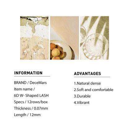 DeceMars 6D-W Shaped Eyelash Extensions for Natural Look - Smarsty