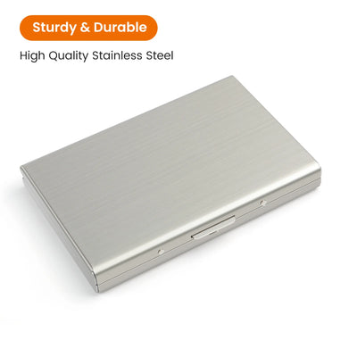 Card Holder Wallet Minimalist Slim Metal RFID Blocking Card Protector Pop Up Credit Card Wallets for Men - Smarsty