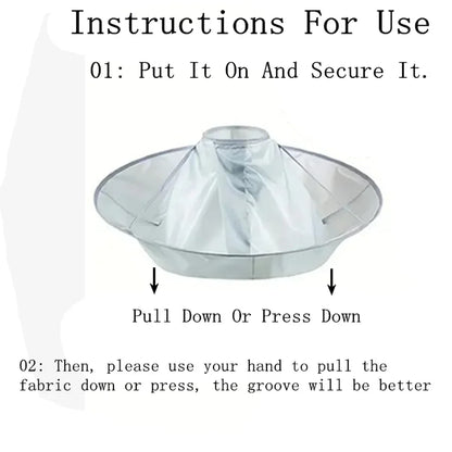 Portable Waterproof Hair Cutting Cloak Umbrella Design - Smarsty
