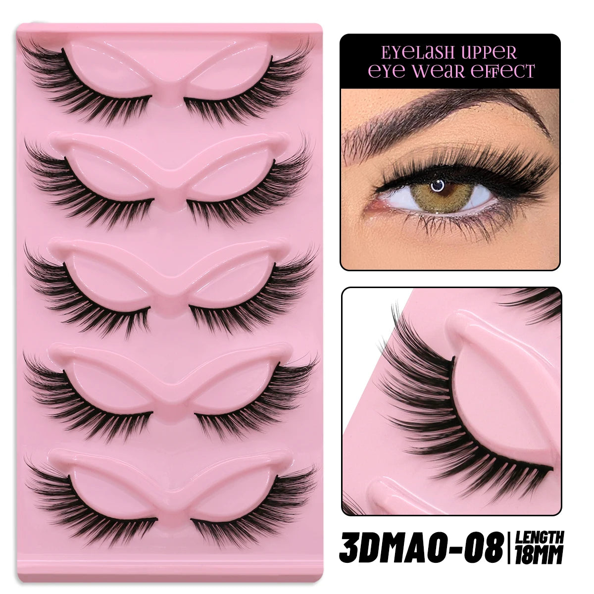 GROINNEYA Winged Cat Eye Faux Mink Lashes - Smarsty