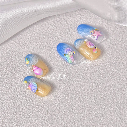 Colorful Seashell Nail Art Stickers for Dreamy Designs - Smarsty