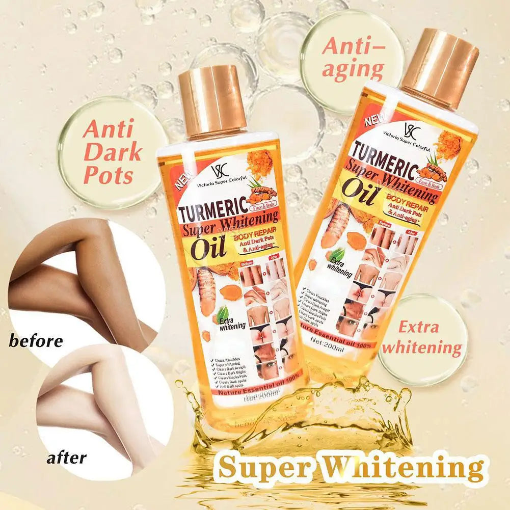 Turmeric Essential Oil Skin Care Massage Oil 200ml - Smarsty