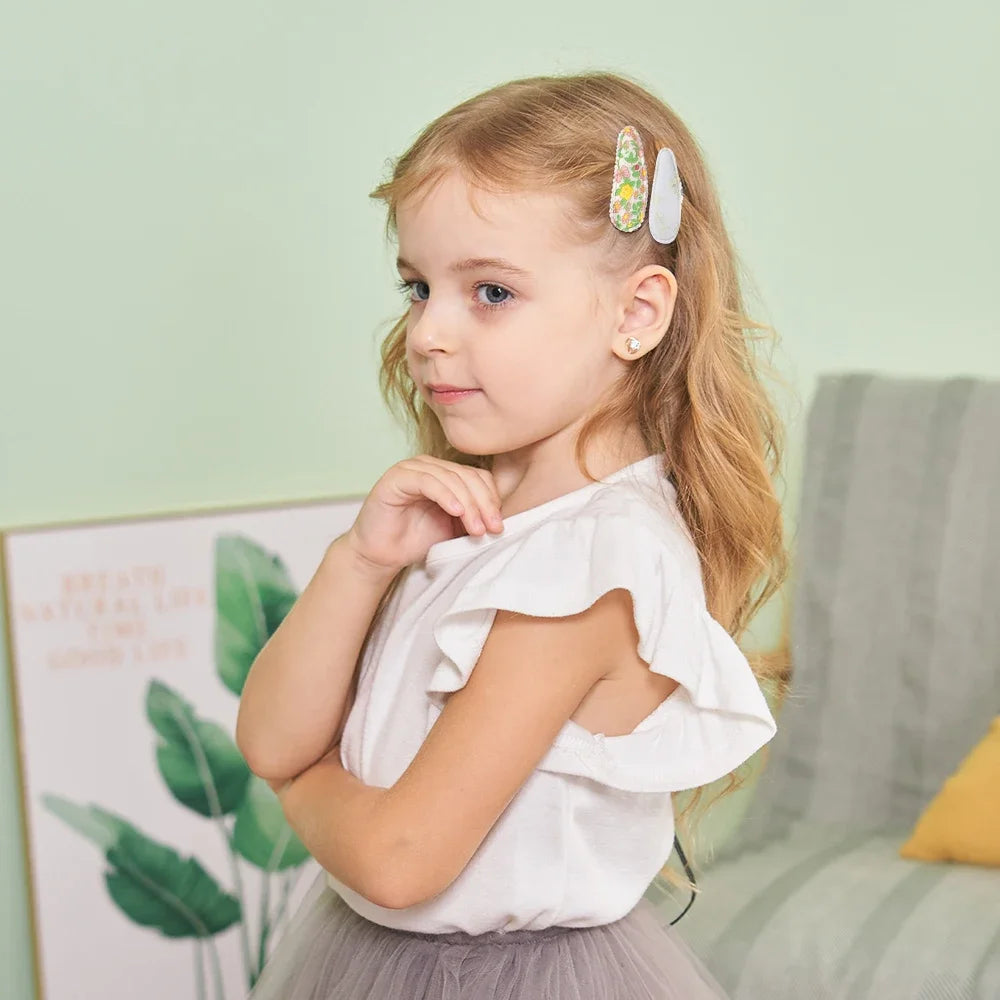 Kids Floral Hair Clips Set for Stylish Girls - Smarsty