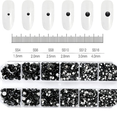 Mixed Nail Rhinestones with Shiny Clear Colors for Stunning Nail Art - Smarsty
