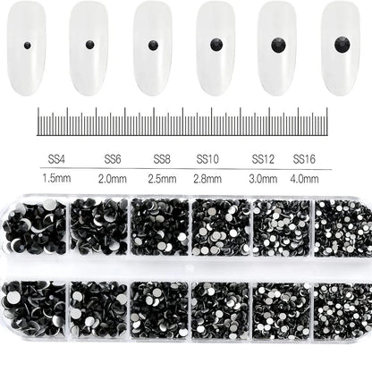 Mixed Nail Rhinestones with Shiny Clear Colors for Stunning Nail Art - Smarsty