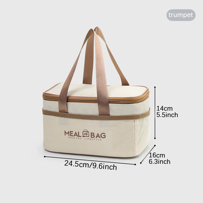 Insulated Lunch Bag With Waterproof Shoulder Strap - Smarsty