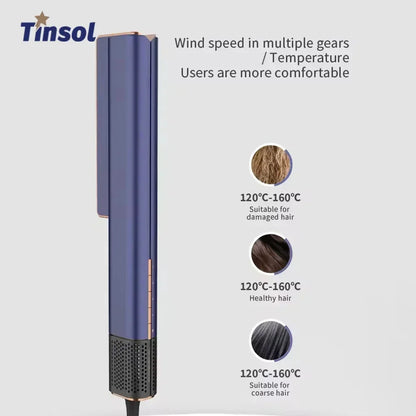 2 In 1 Hair Straightener And Dryer With Intuitive Airflow - Smarsty