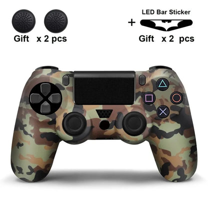Silicone Skin Case for PS4 Controller with Grip Caps - Smarsty