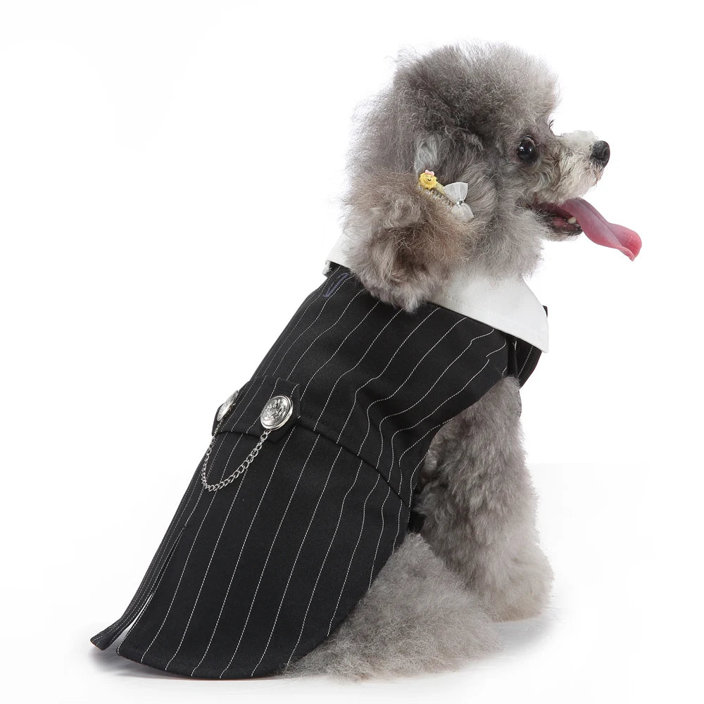 Formal Tuxedo Dog Costume for Weddings and Events - Smarsty