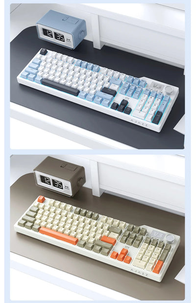 Tri Mode Gaming Keyboard With Hot Swap 104 Keys Gasket - Smarsty