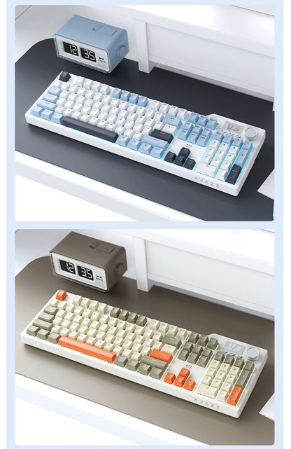 Tri Mode Gaming Keyboard With Hot Swap 104 Keys Gasket
