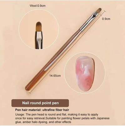 9PCS UV Gel Nail Brush Set for Creative Nail Art - Smarsty