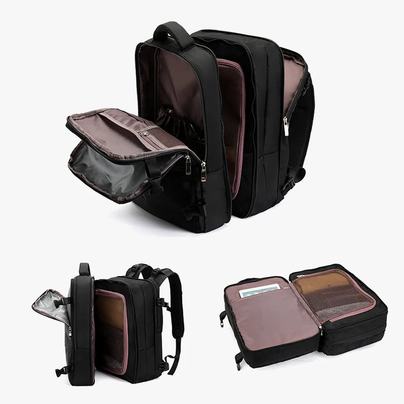 Travel Backpack Men's Short-distance Lightweight Travel Mountaineering Bag Large Capacity Computer School Bag Backpack for Men - Smarsty