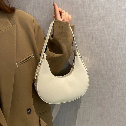 Luxury PU Leather Hobo Bag For Women With Zipper Closure - Smarsty