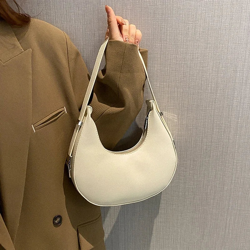 Luxury PU Leather Hobo Bag For Women With Zipper Closure - Smarsty