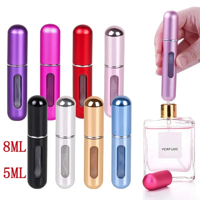 Portable Refillable Mini Perfume Spray Bottle 5ml 8ml - Smarsty