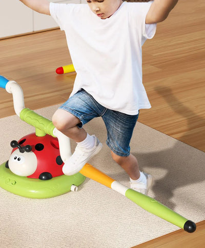 Ladybug Sport Entertainment Game Toy Multifunction Rope Skipping Machine Ferrule Jump Rocket Launcher Outdoor Educational - Smarsty