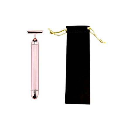 24K Gold Electric Face Roller for Youthful Skin - Smarsty