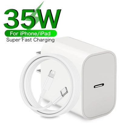 35W Fast Charger For iPhone USB C To Lightning Cable - Smarsty