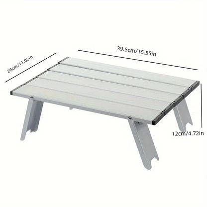 Outdoor Portable Aluminum Alloy Table, Ultra Light Folding Leisure Table, Tent Camping Table, Barbecue Table, Wild Dining Table by Smarsty