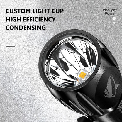 High Power Flashlight Built-in Battery Mini Super Bright Torch Rechargeable IPX6 Waterproof for Outdoor Camping Fishing