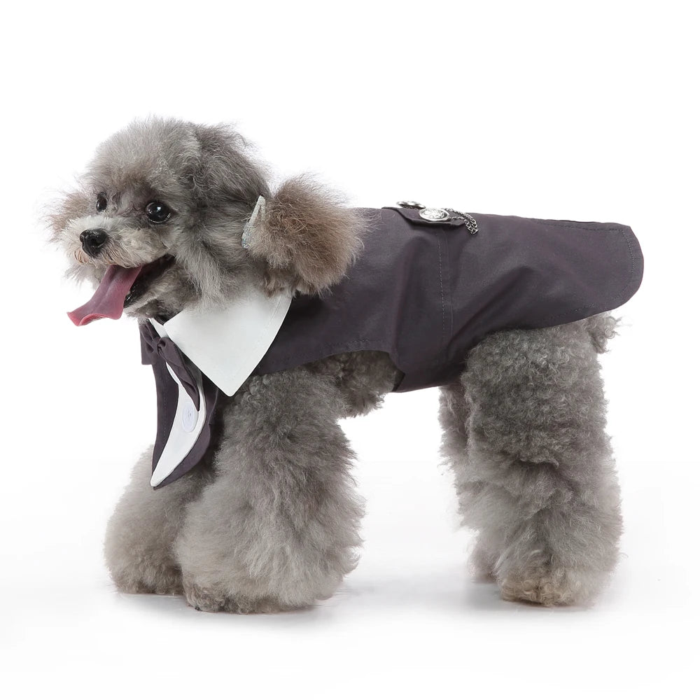 Formal Tuxedo Dog Costume for Weddings and Events - Smarsty