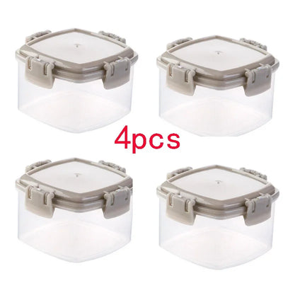 4pcs Plastic Sauce Squeeze Bottle Mini Seasoning Box Salad Dressing Containers Outdoor Portable Barbecue Spice Jar Kitchen Tool by Smarsty