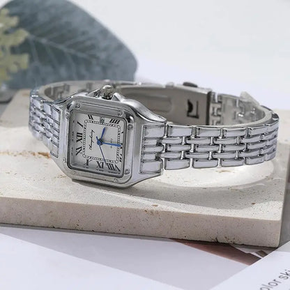 Luxury Stainless Steel Women's Quartz Watch with Calendar - Smarsty