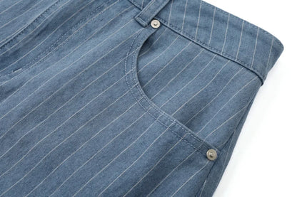 AS 2025 pinstripe denim skirt fashion woman clothes lady wear - Smarsty