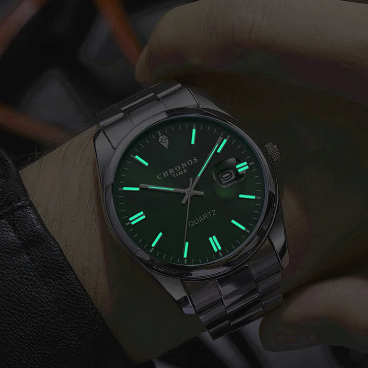 Chronos Luxury Waterproof Men's Wristwatch with Luminous Dial - Smarsty