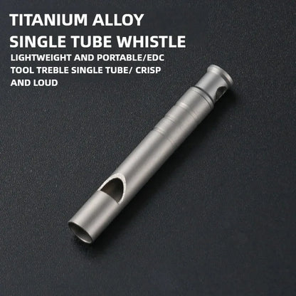 Titanium Whistle Emergency Whistle With Lanyard Safety Survival Whistle Ultralight Camping Whistle Hiking Outdoors Emergency