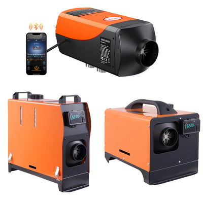 SucceBuy 8KW Diesel Air Heater Bluetooth All-on-one Diesel Heater with LCD Portable Parking Heater for Trailer Camper Van Boat - Smarsty