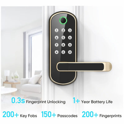 Smart Fingerprint Door Lock with WiFi Remote Access - Smarsty