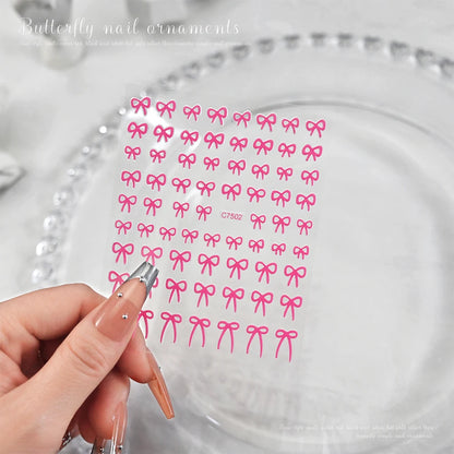 Self-Adhesive 3D Bowknot Nail Stickers for Easy Manicure - Smarsty
