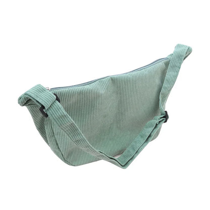 Corduroy Shoulder Bag Minimalist Crossbody For Women - Smarsty