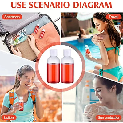Travel Plastic Bottles Set for Liquids and Lotions - Smarsty