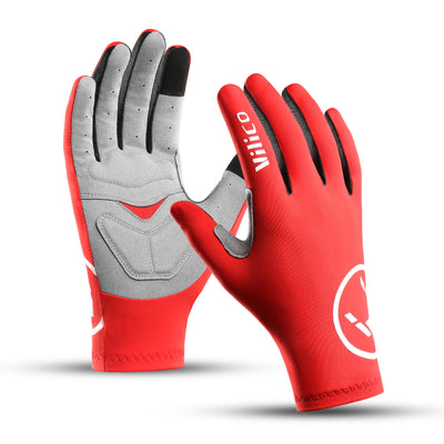 Summer Men Gloves Ice Silk Non-slip Sun Driving Glove Fishing Gloves Breathable Cycling Hiking Glove Full Finger Gloves by Smarsty
