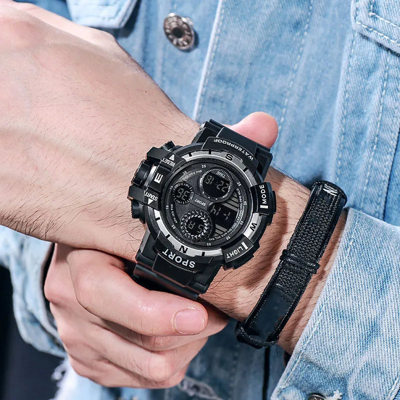 YIKAZE Waterproof Digital Sports Watch for Men - Smarsty