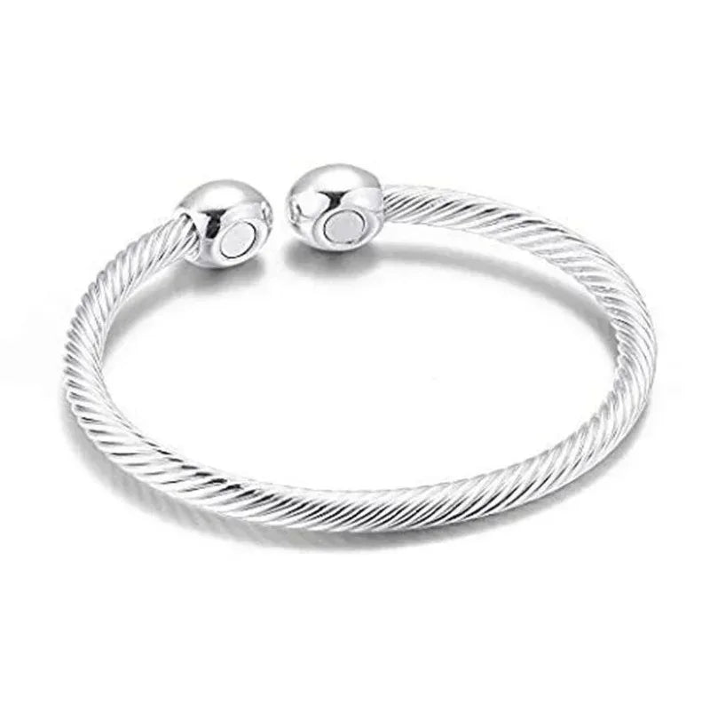 Twisted Stainless Steel Cuff Bracelet Durable Fashion Jewelry - Smarsty