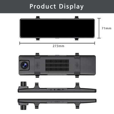 4K Dash Cam with GPS WiFi CarPlay Android Auto Mirror - Smarsty