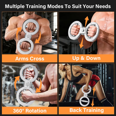 Rotator Machine Multifunctional Grip Strength Trainer 8 to 15 Pounds Adjustable Forearm Exerciser - Smarsty