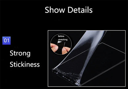 3M Nano Double Sided Tape Waterproof Reusable Adhesive - Smarsty