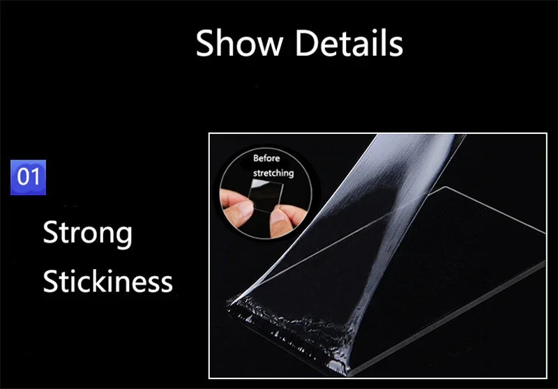 3M Nano Double Sided Tape Waterproof Reusable Adhesive - Smarsty