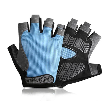 Breathable Half Finger Cycling Gloves Anti Slip Shock Absorption - Smarsty