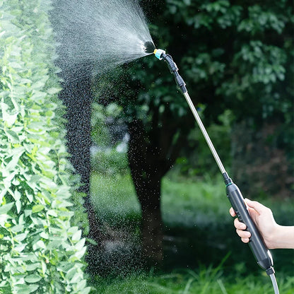 Portable Electric Sprayer with Adjustable Nozzles and Telescopic Handle - Smarsty