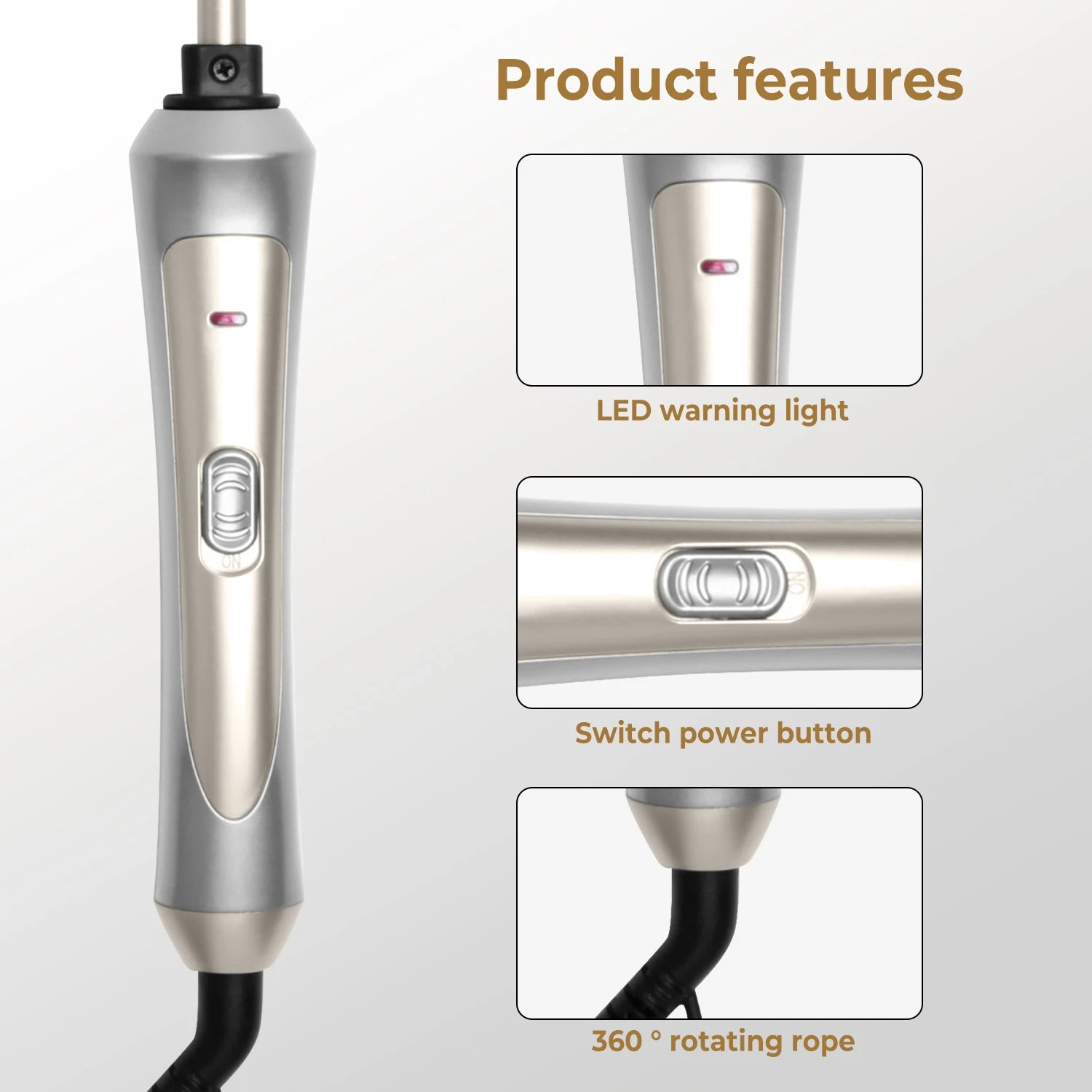 Professional 9mm Hair Curling Iron for Salon Quality Curls - Smarsty
