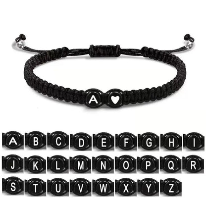 Handmade Adjustable Heart Initial Bracelets for Friendship - Smarsty