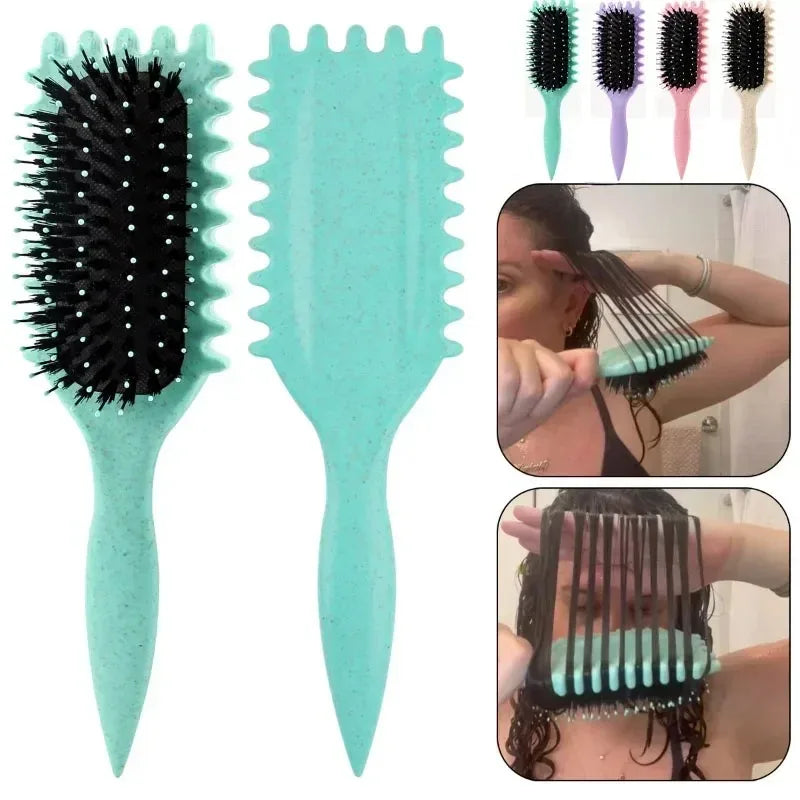 Curly Hair Styling Brush for Easy Combing and Shaping - Smarsty