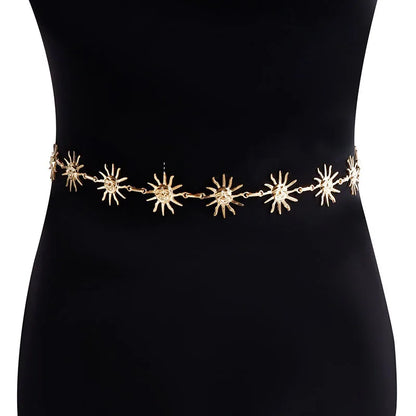 Bohemian Metal Smiley Face Body Chain for Summer Fashion - Smarsty